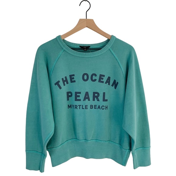 J. Crew Tops - New J. Crew Myrtle Beach Oversized Cropped Sweatshirt